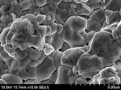 電子顕微鏡によるDSハードによる硫化物の様子