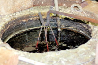 ソルトバスに浸漬した瞬間